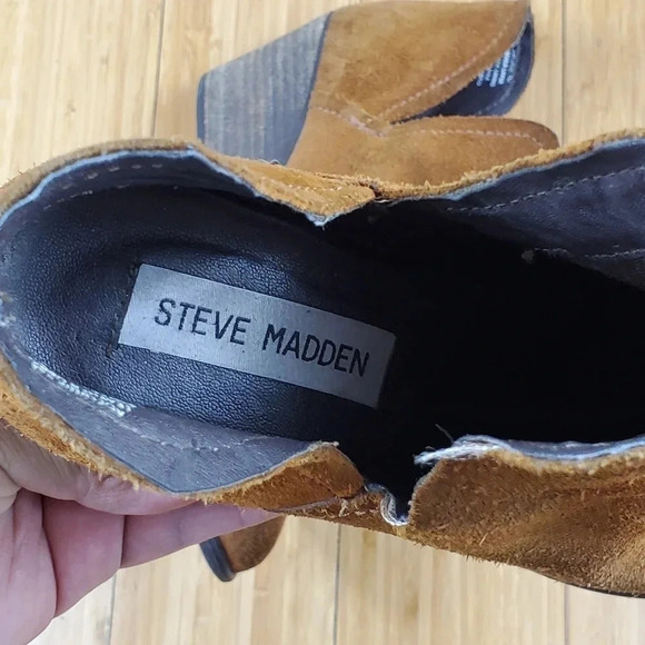 Steve Madden Adelphie Cut Out Ankle Boots 7 Boho Western Festival - Picture 8 of 9